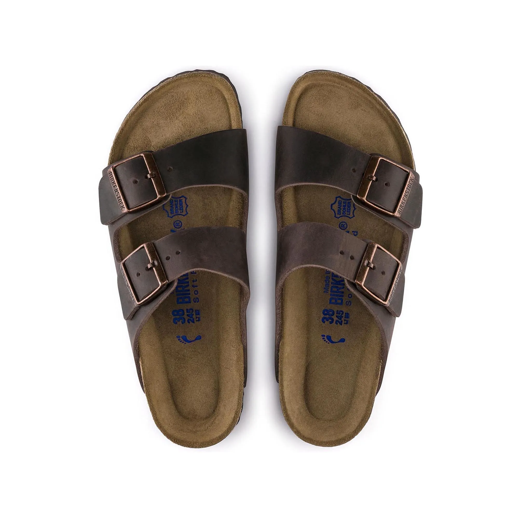 BIRKENSTOCK ARIZONA SOFT FOOTBED HABANA OILED LEATHER UNISEX