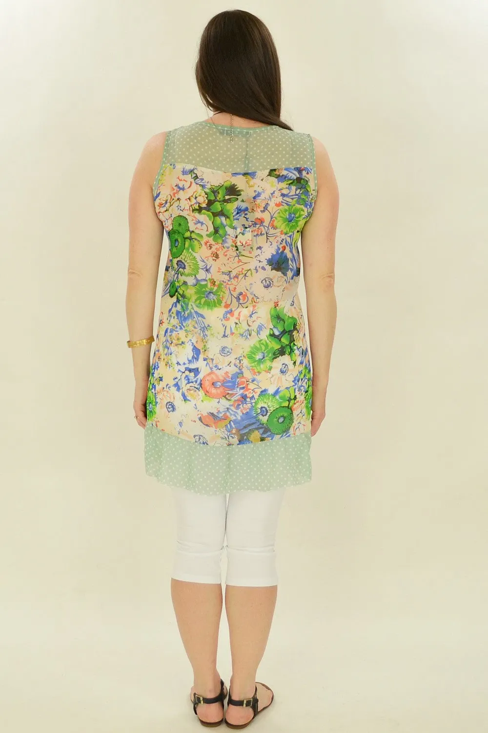 Blue Meadow Flowers Tunic