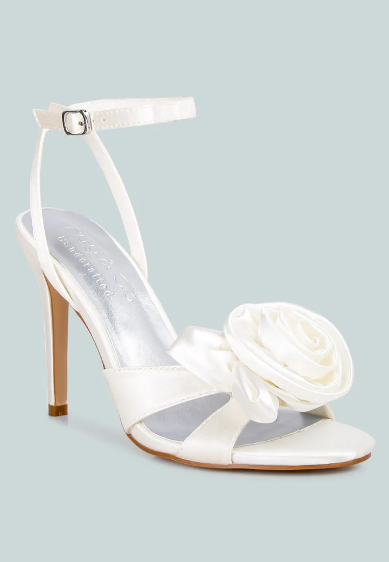 Chaumet Rose Bow Embellished Sandals