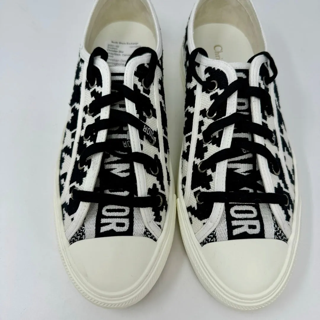 Christian Dior Herringbone Canvas Sneakers