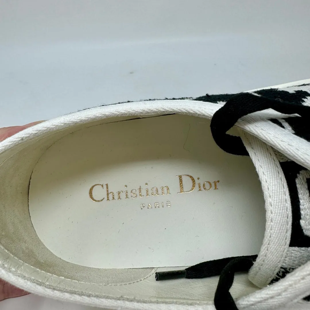 Christian Dior Herringbone Canvas Sneakers