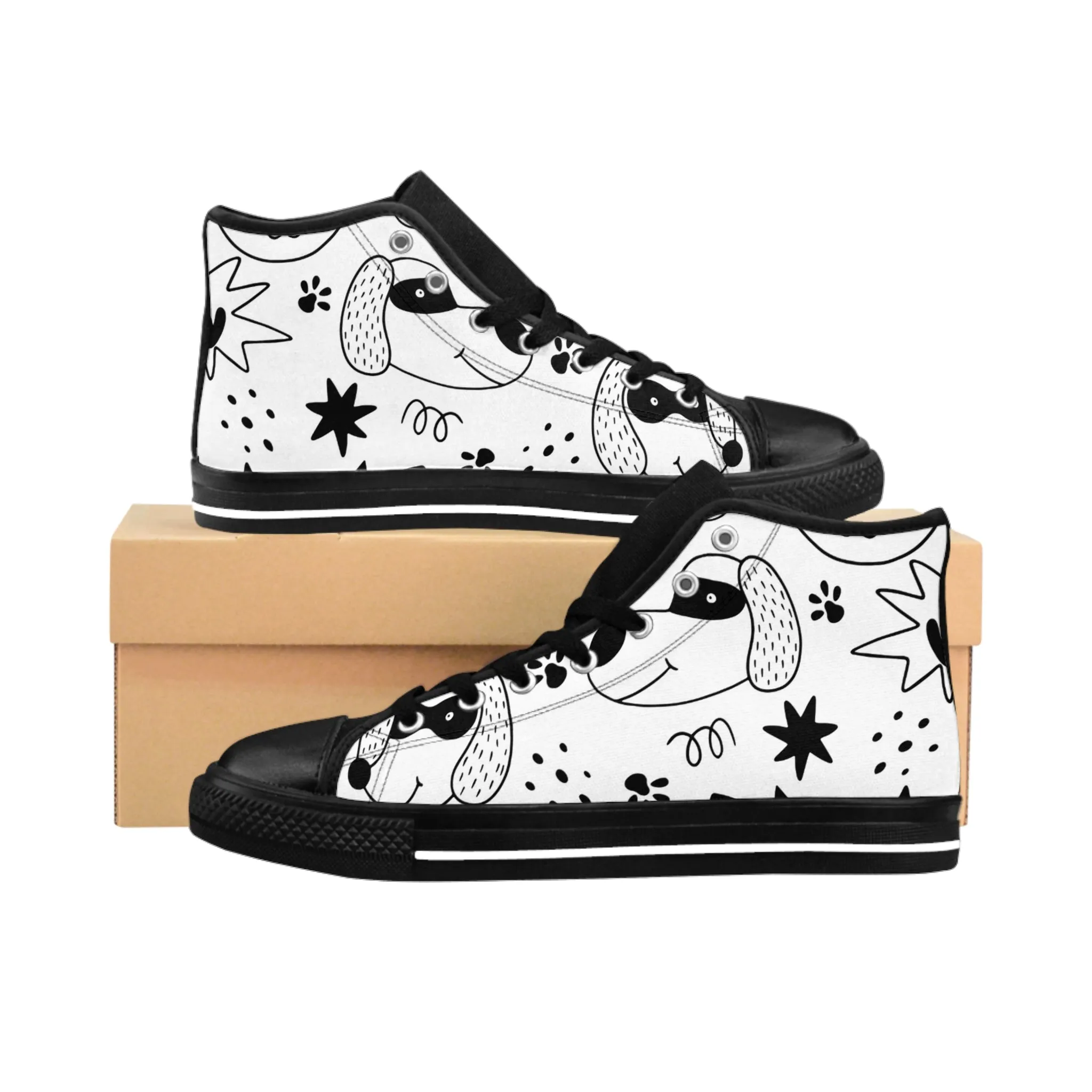 Doodle Dogs & Cats - Inovax Women's Classic Sneakers