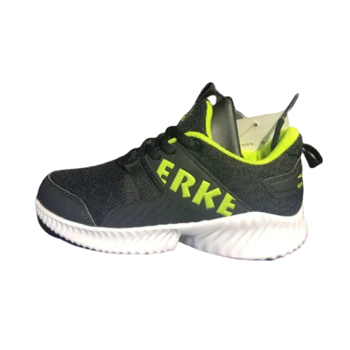 Erke Jogging Shoes Kids-Boys Running Black/Lime Green 63120120008-004