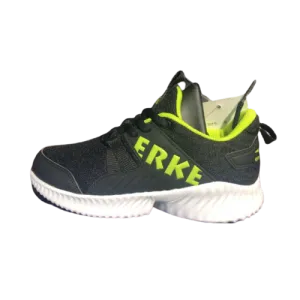 Erke Jogging Shoes Kids-Boys Running Black/Lime Green 63120120008-004