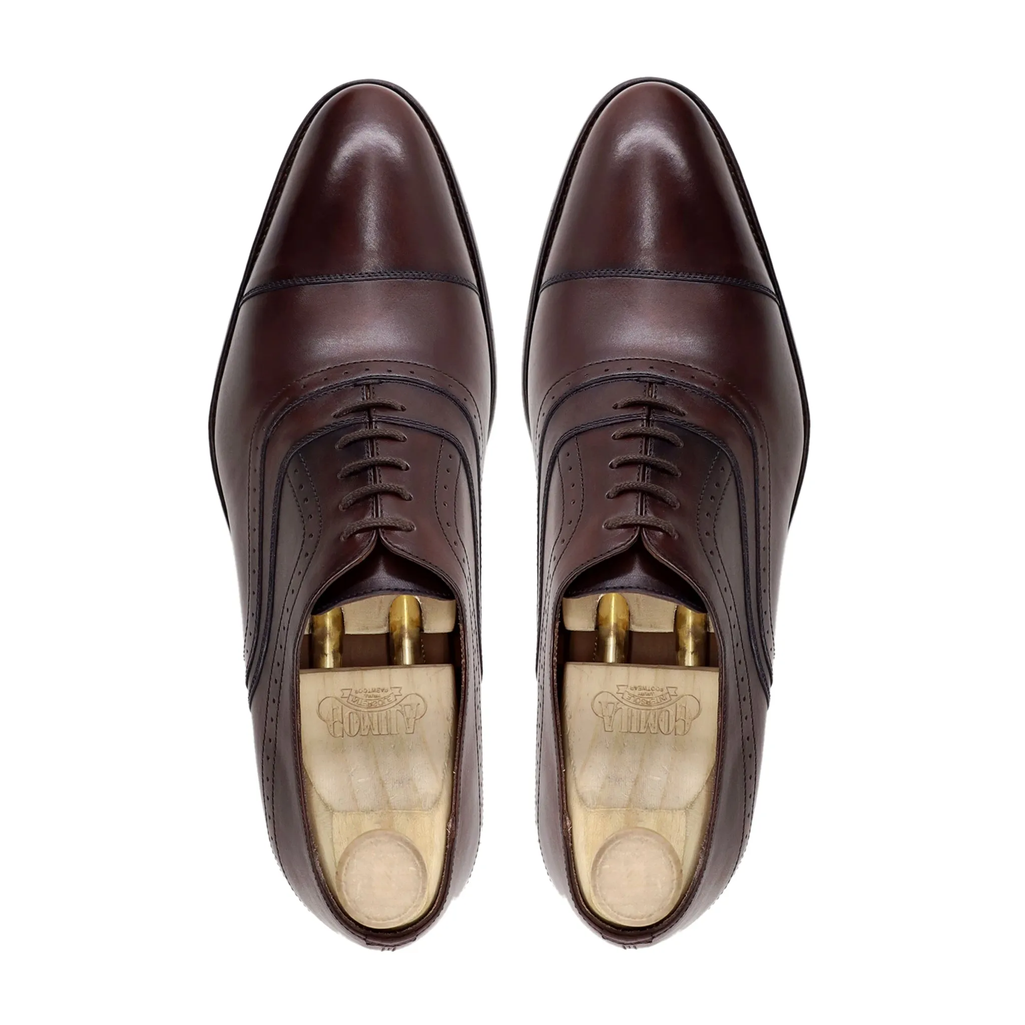 Heberto - Men's Brown Calf Leather Oxford Shoe