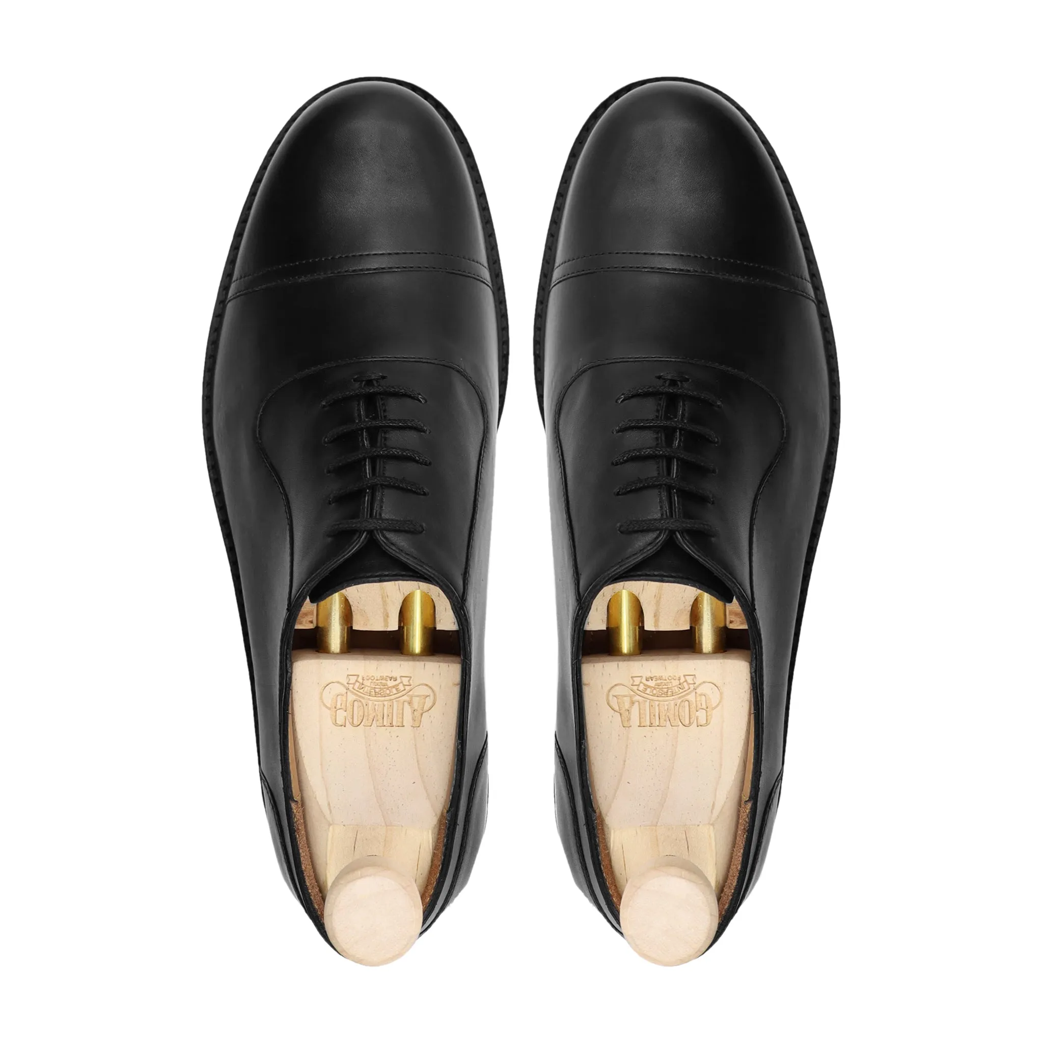 Kabul - Men's Black Calf Leather Oxford Shoe