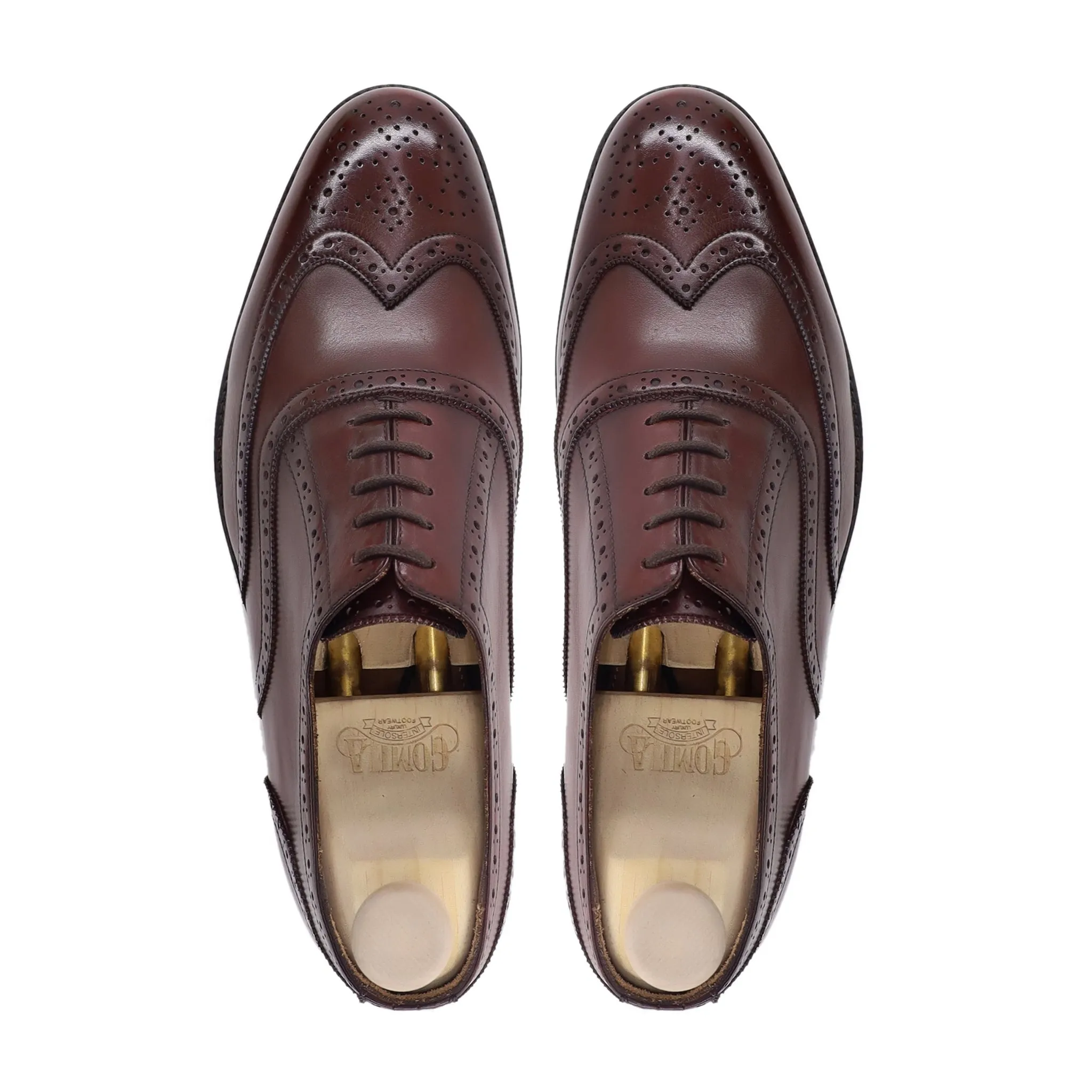 Lester - Men's Reddish Brown Calf Leather Oxford Shoe