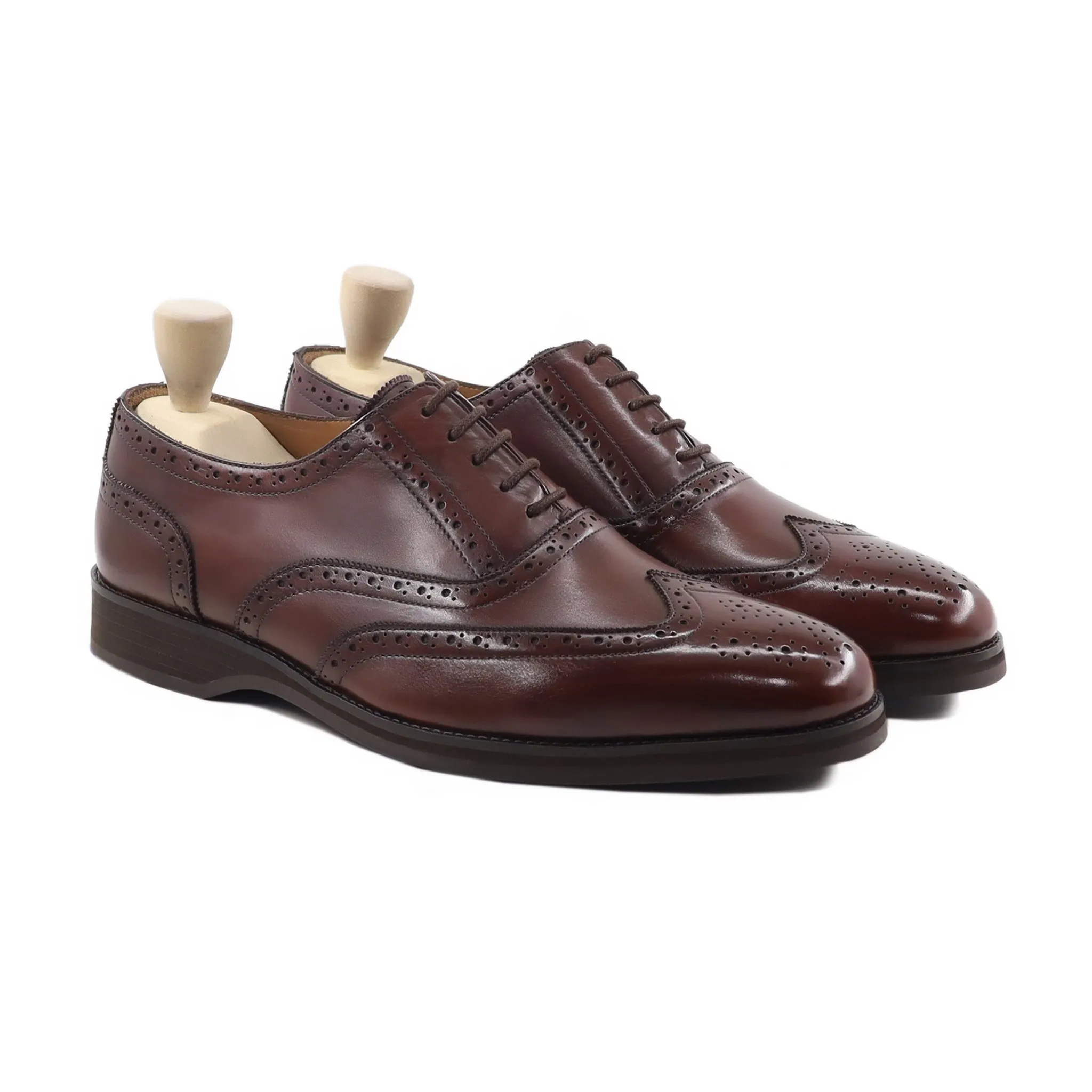 Lester - Men's Reddish Brown Calf Leather Oxford Shoe