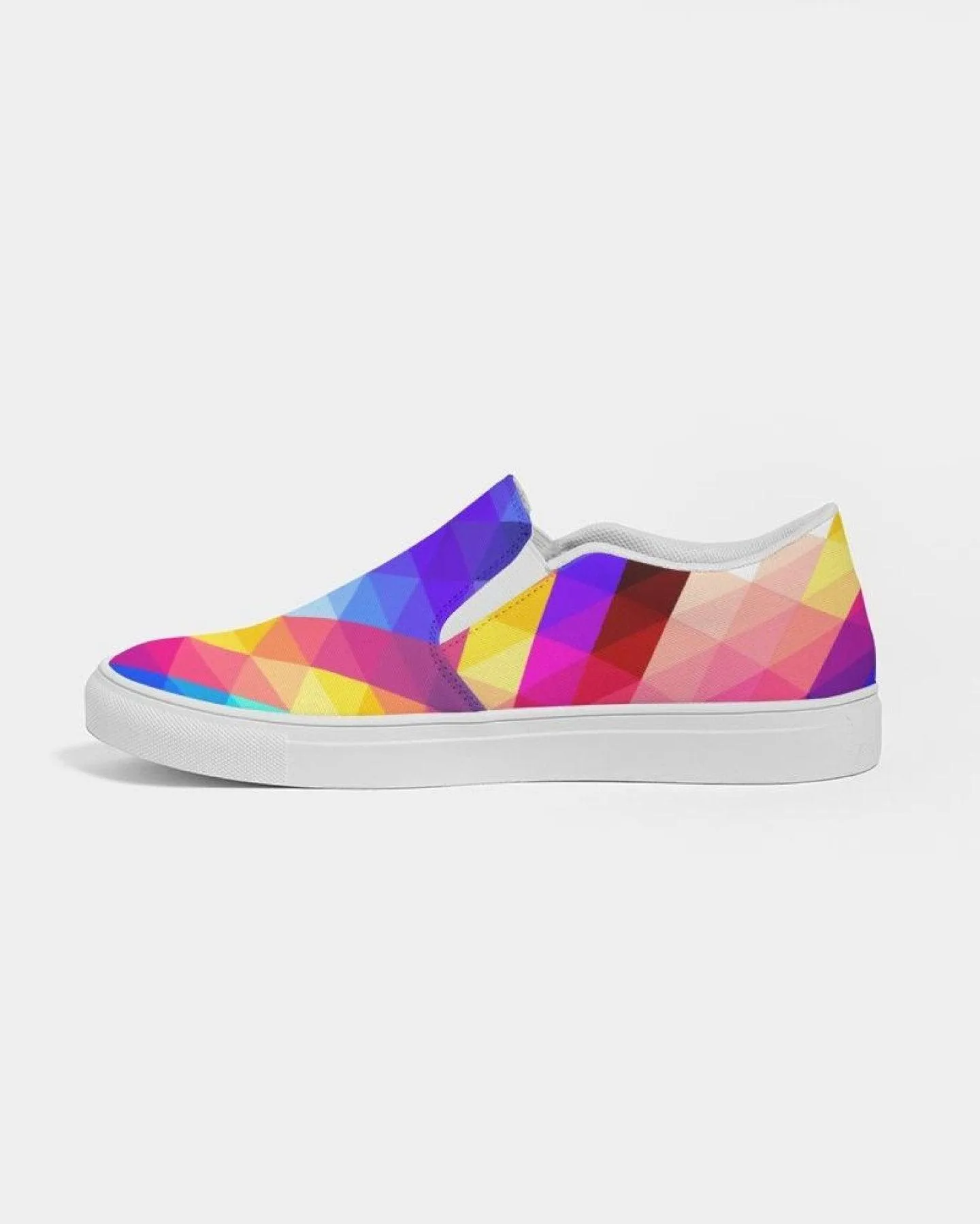 Multicolor Canvas Slip On Women's Sneaker