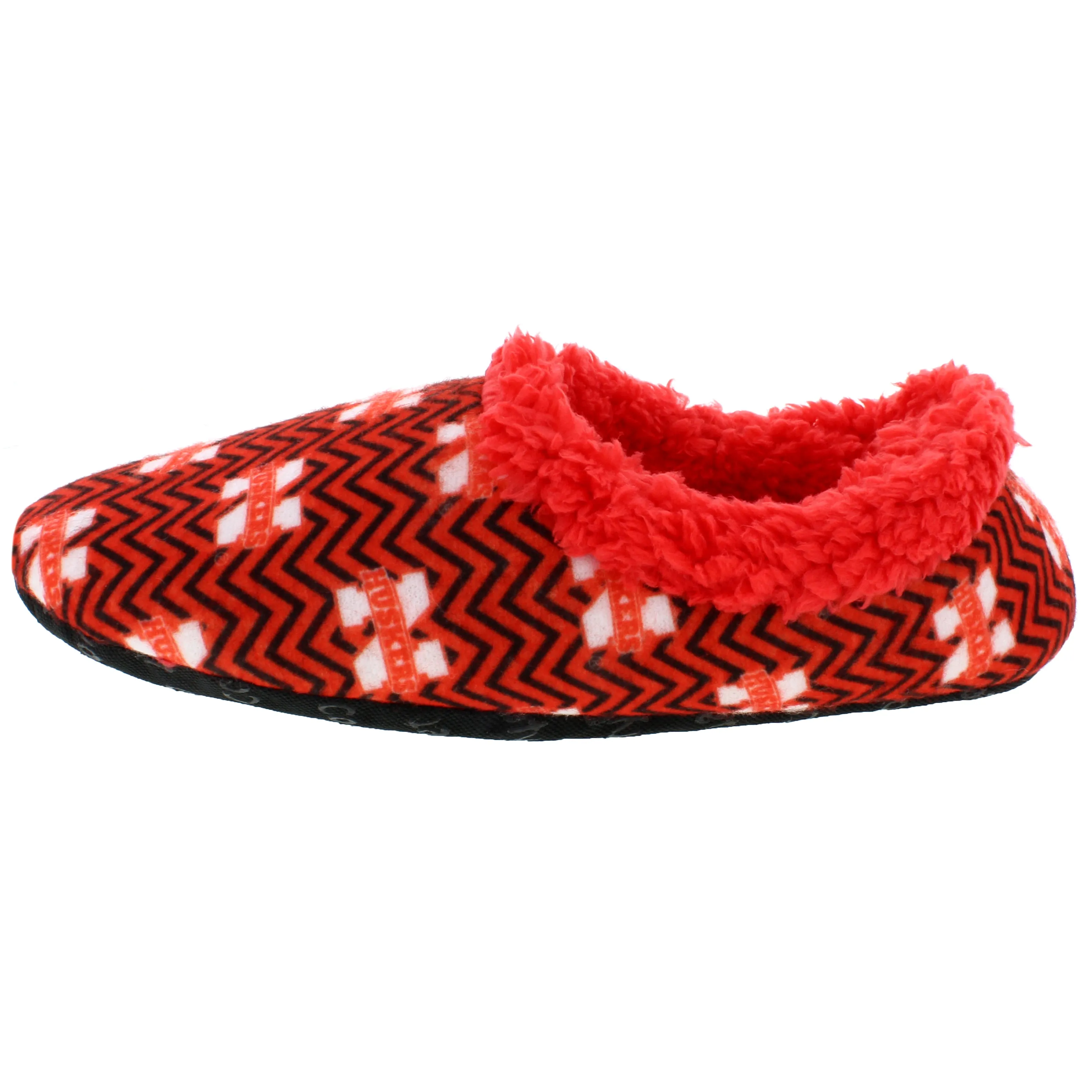 Nebraska Cornhuskers Chevron Slip On Slippers