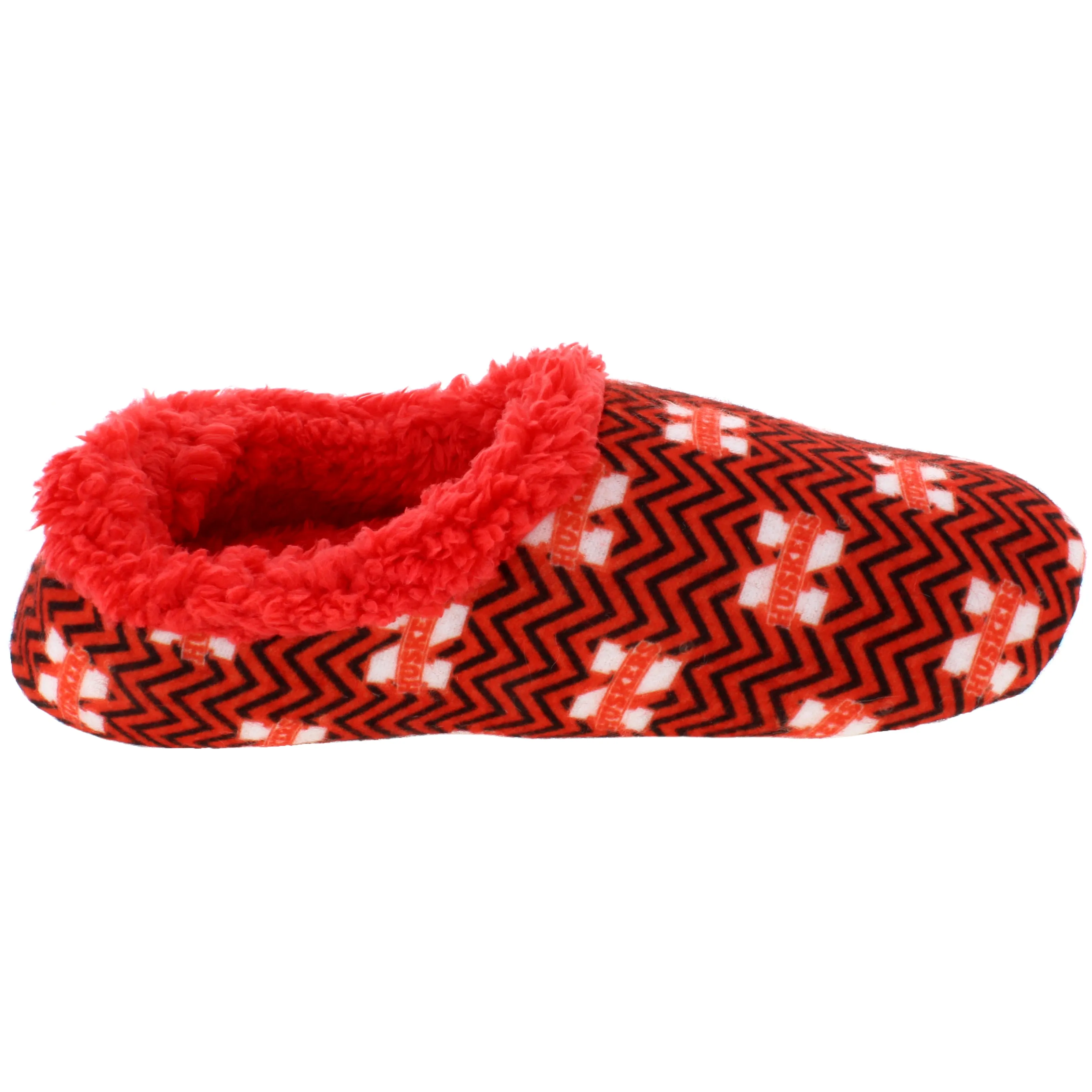 Nebraska Cornhuskers Chevron Slip On Slippers