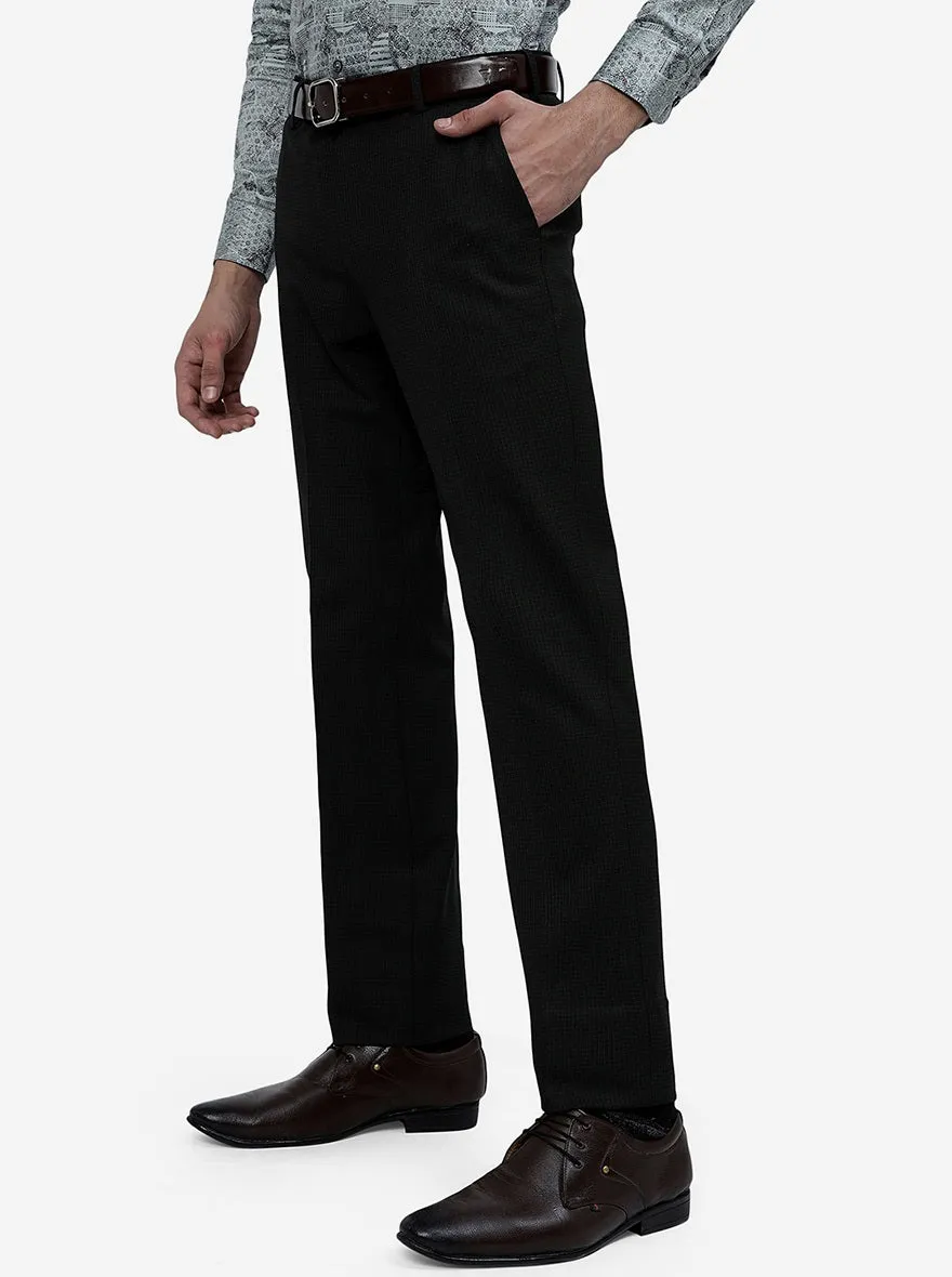 Olive Solid Slim Fit Formal Trouser | JB Studio