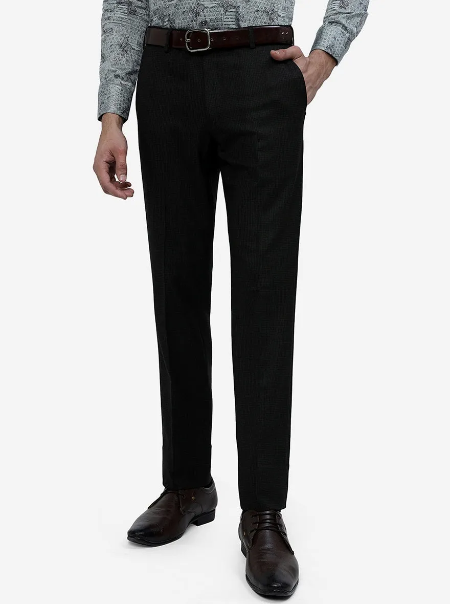 Olive Solid Slim Fit Formal Trouser | JB Studio