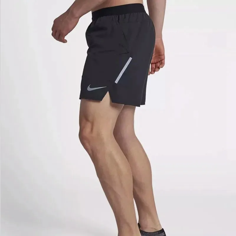 Original Nike Men's Quick Dry Running Shorts Casual Black Fitness Gear