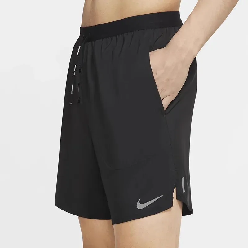 Original Nike Men's Quick Dry Running Shorts Casual Black Fitness Gear