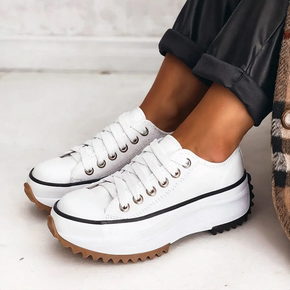 RIANNA™ | LEATHER PLATFORM SNEAKERS