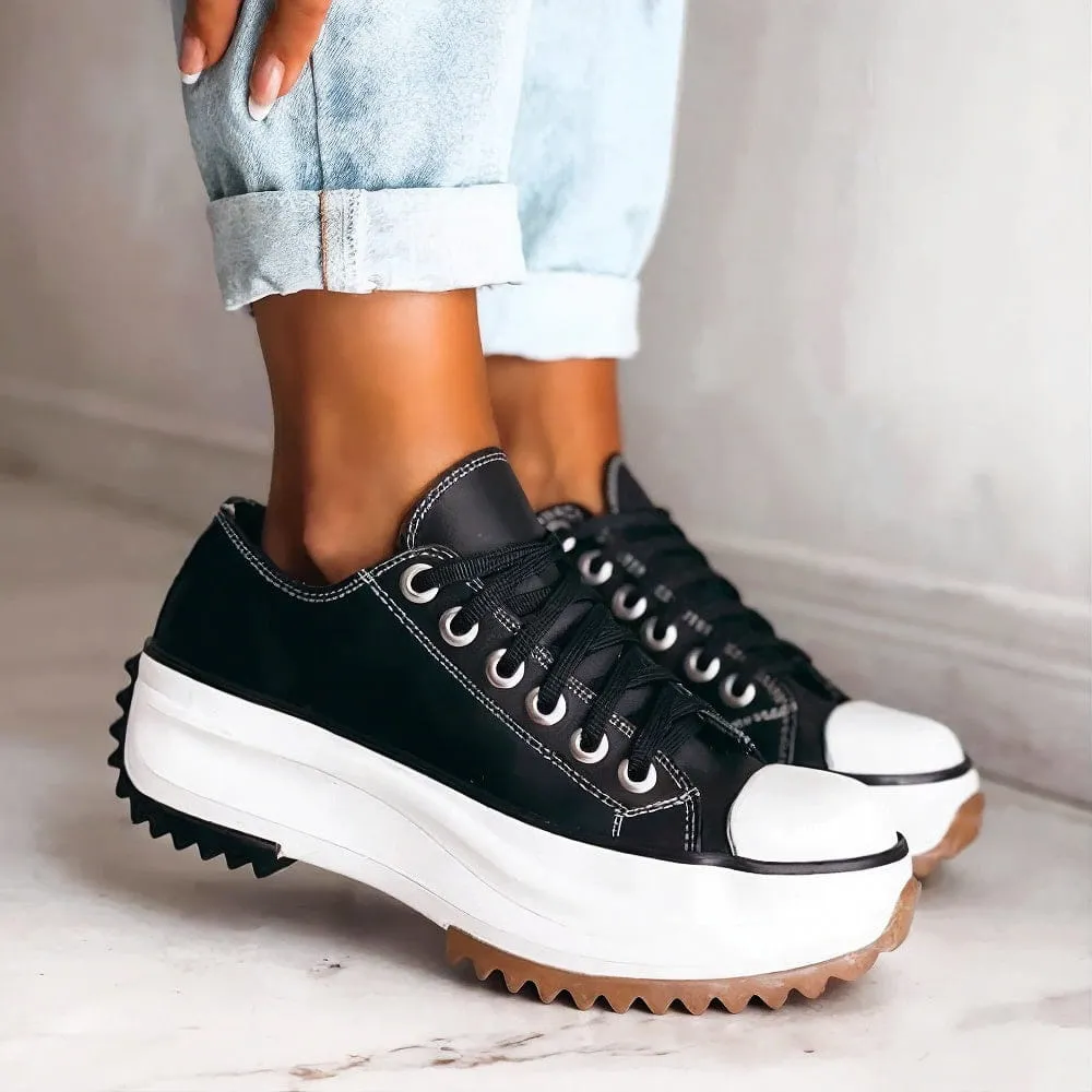 RIANNA™ | LEATHER PLATFORM SNEAKERS