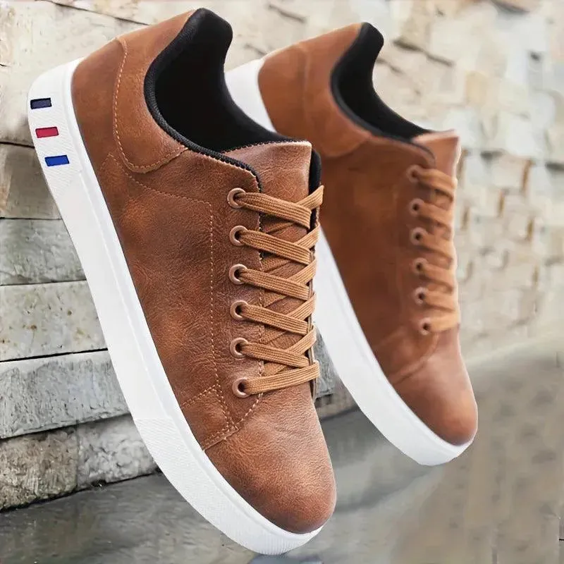 Royal Stride Luxe Leather Sneakers