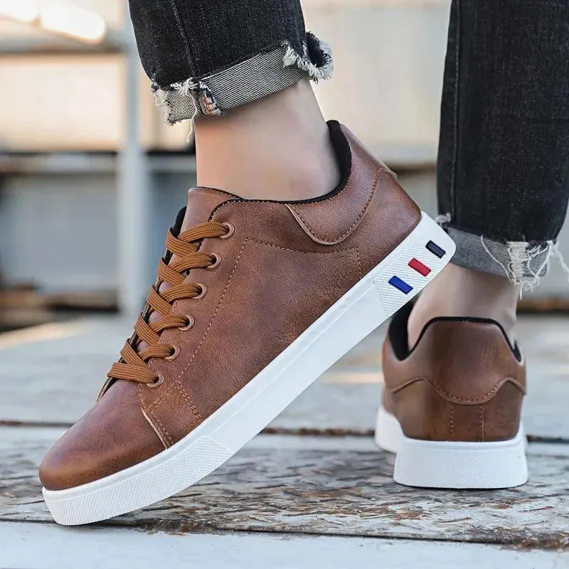 Royal Stride Luxe Leather Sneakers