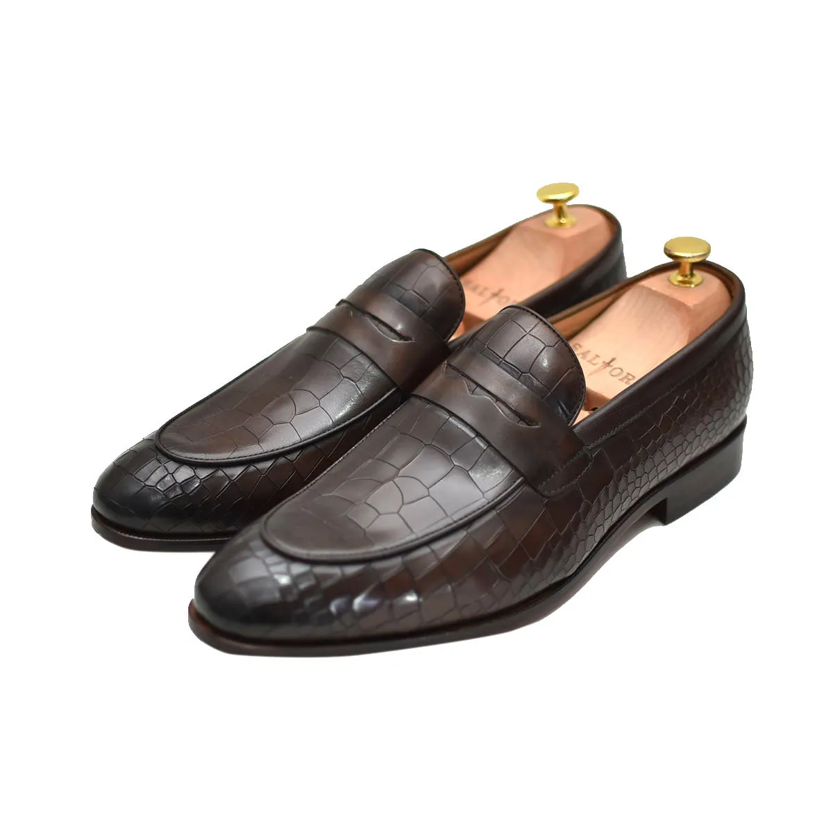 Seville - Brown Slip-on Penny Loafers