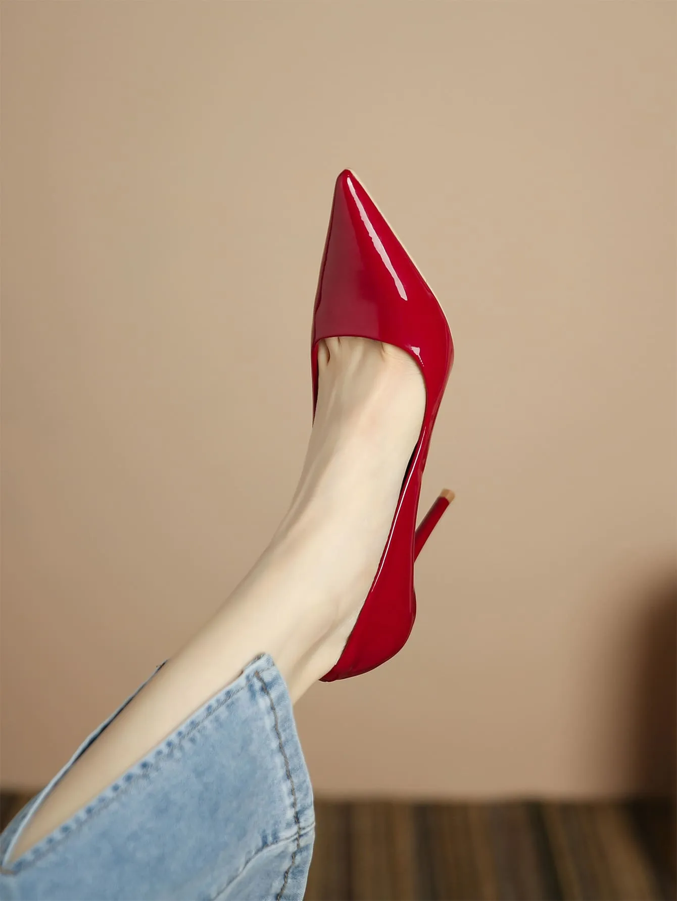 SHEIN Women Point Toe Stiletto Heeled Pumps Funky Court Pumps