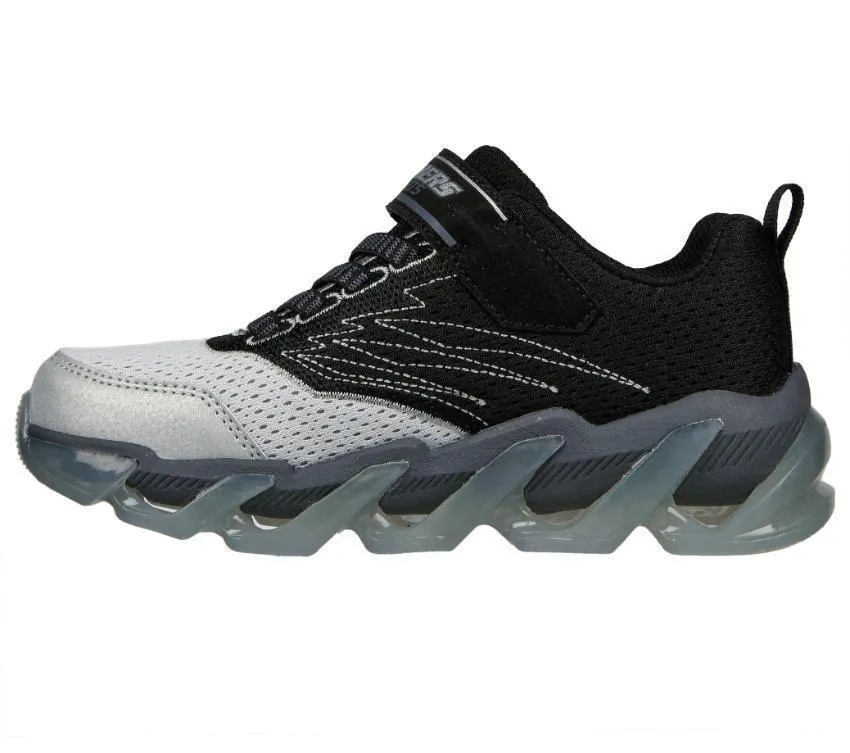 SKECHERS Mega Surge - Light Up Shoe - Black Grey - Kids Toddler Shoes