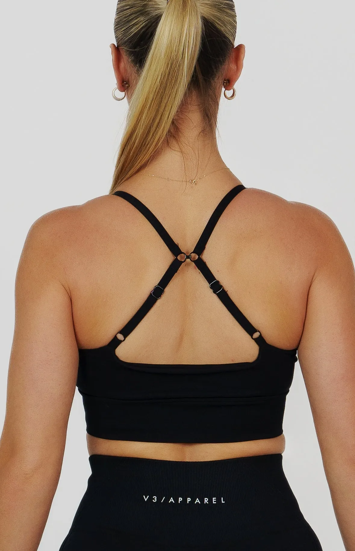 Tempo Seamless Multi-Way Sports Bra - Black