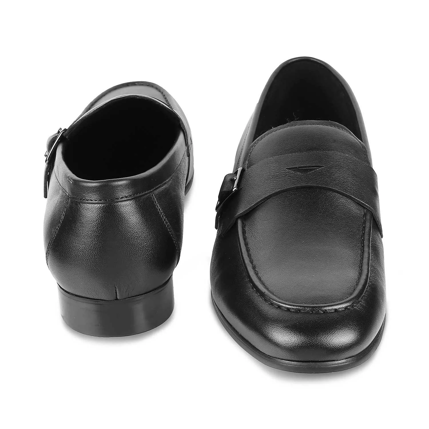 Tresmode Neno Black Men's Leather Loafers