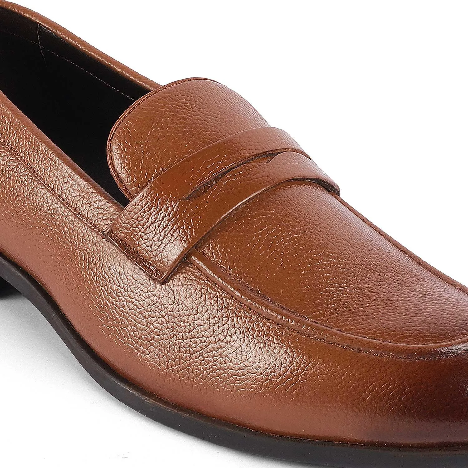 Tresmode Quebec Tan Men's Leather Loafers