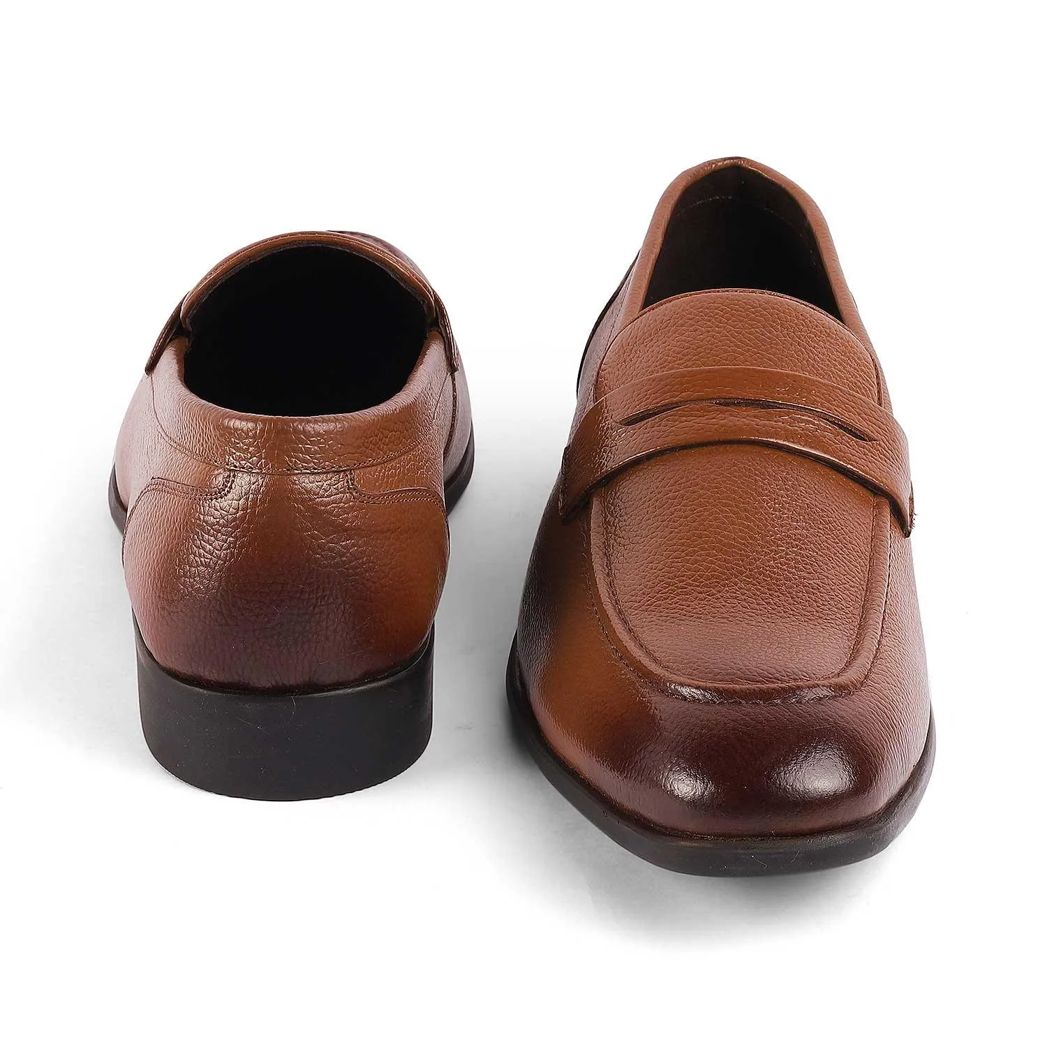 Tresmode Quebec Tan Men's Leather Loafers