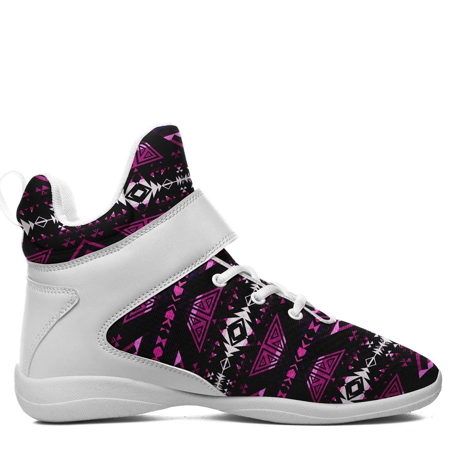 Upstream Expedition Moonlight Shadows Ipottaa Basketball / Sport High Top Shoes - White Sole