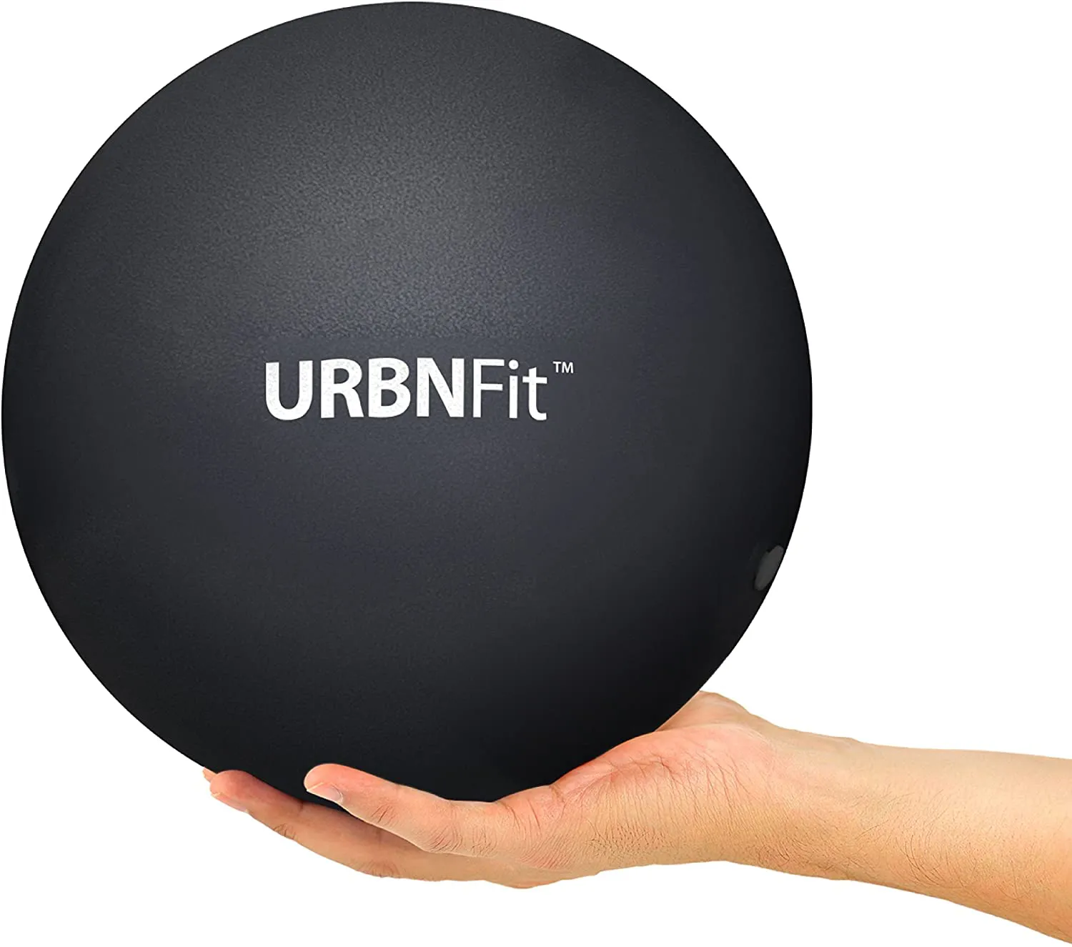 URBNFit Mini Pilates Ball - Small Exercise Ball for Yoga, Pilates, Barre, Physical Therapy, Stretching and Core Fitness - Includes Mini Stability Ball Workout Guide