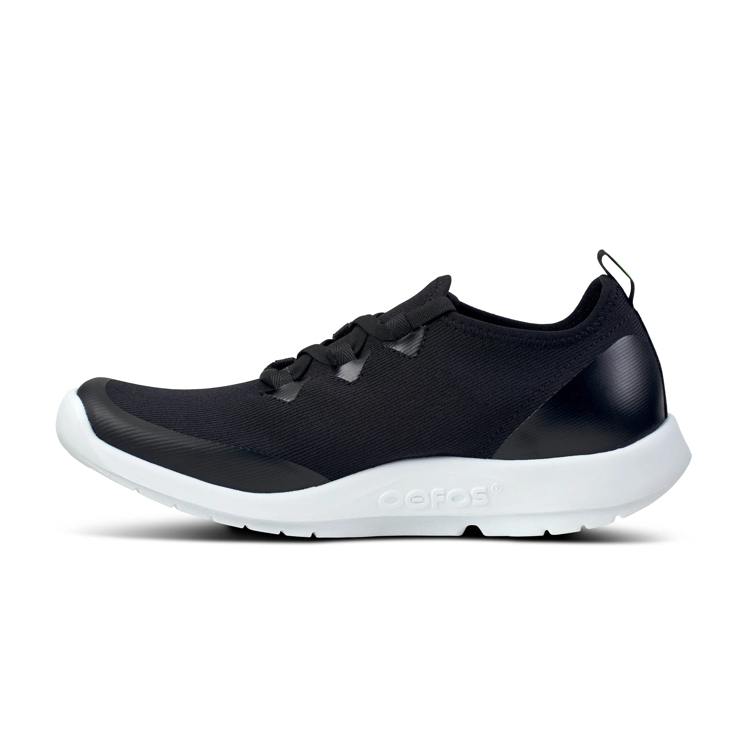 Women's Oofos OOmg Sport ls Low Shoe Color: White/ Black