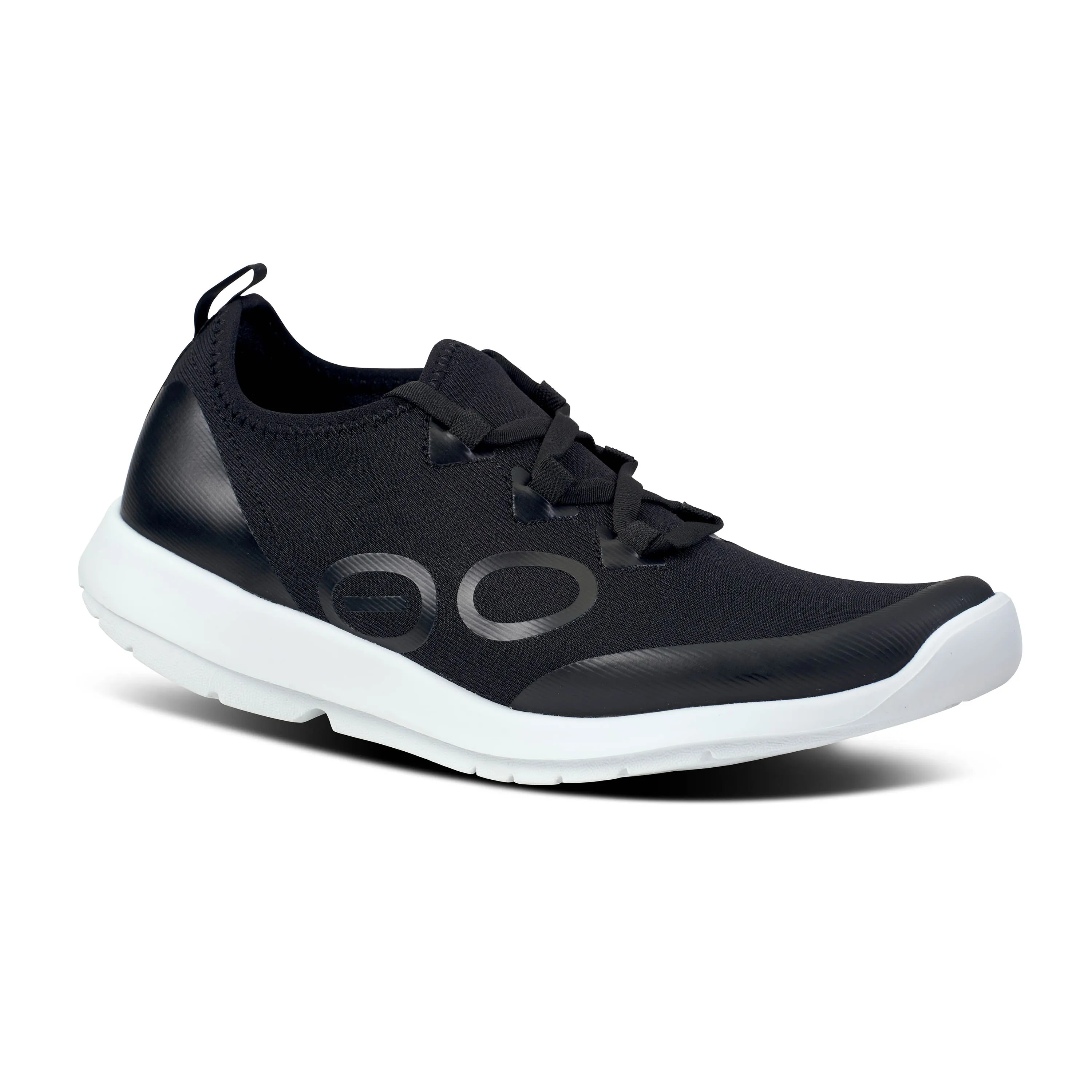 Women's Oofos OOmg Sport ls Low Shoe Color: White/ Black